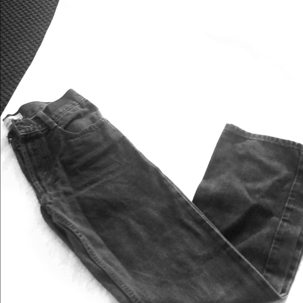 Levi Slim Straight Black Stonewashed Jeans
